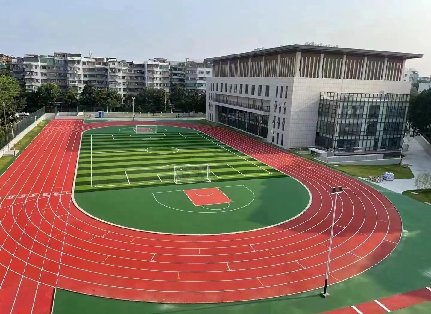 湖州市橡胶跑道塑胶篮球场 - 厂家